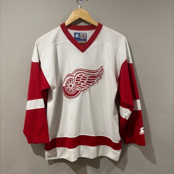 Vintage Detroit Redwings Starter NHL Hockey Jersey - Picture 1 of 11